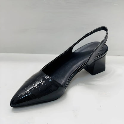 Alexia - Zapatos con tacón cuadrado elegante
