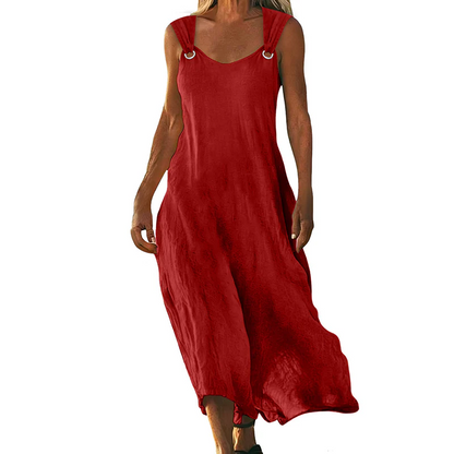 Leila - Vestido largo con tirantes de anillas