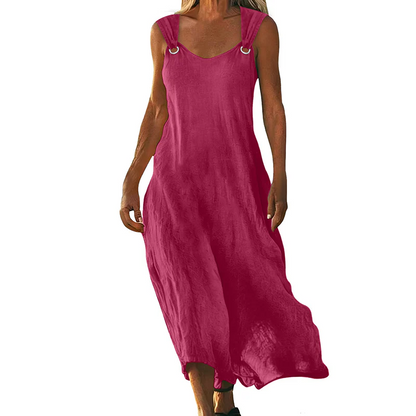 Leila - Vestido largo con tirantes de anillas