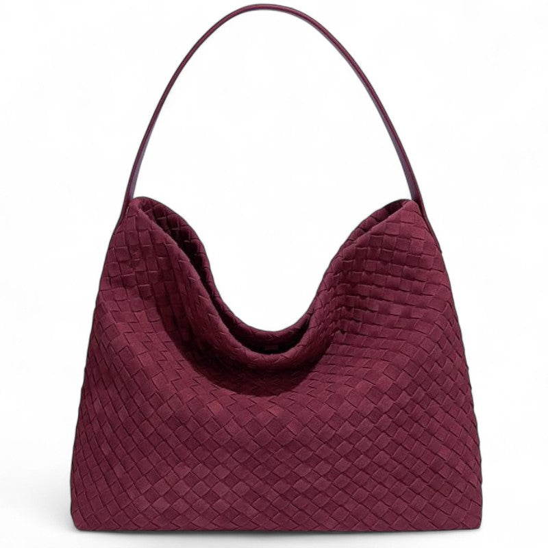 Liam - Bolsos Tote Trenzados de Tendencia - Oro Rosa - CARMEN VELVET