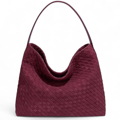 Liam - Bolsos Tote Trenzados de Tendencia - Oro Rosa - CARMEN VELVET