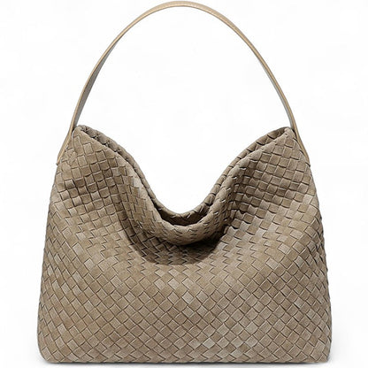 Liam - Bolsos Tote Trenzados de Tendencia - Beige - CARMEN VELVET
