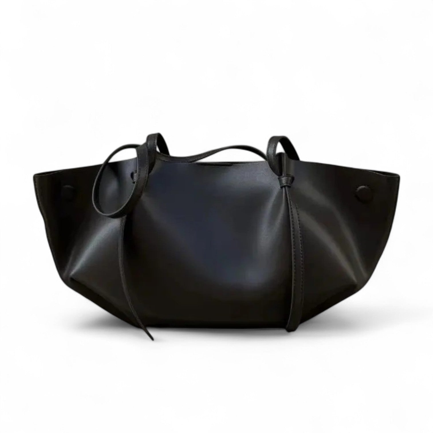 ANAE - Bolso en cuero liso elegante - CARMEN VELVET