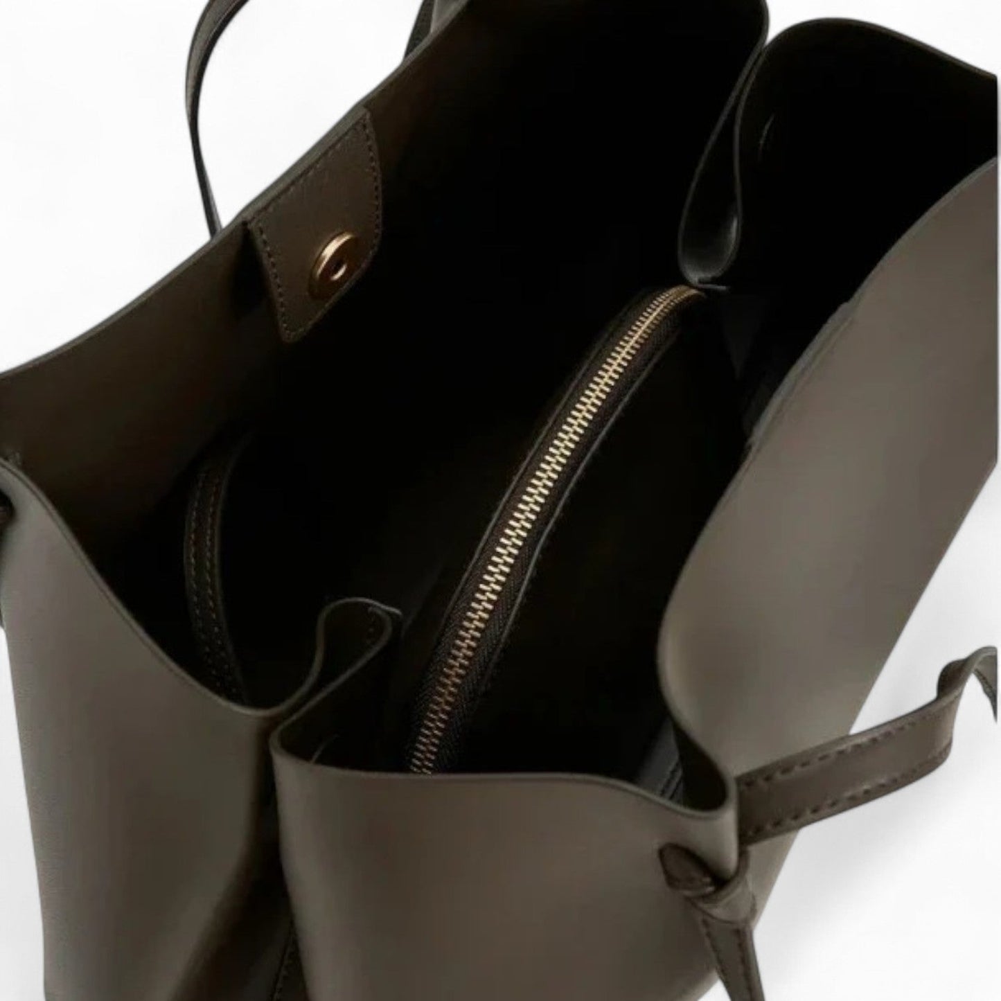 ANAE - Bolso en cuero liso elegante - CARMEN VELVET