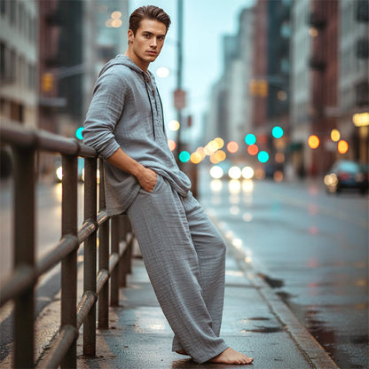 Winston - Conjunto de sudadera con capucha y pantalón de corte relajado