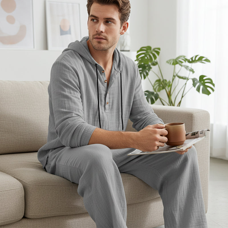 Winston - Conjunto de sudadera con capucha y pantalón de corte relajado