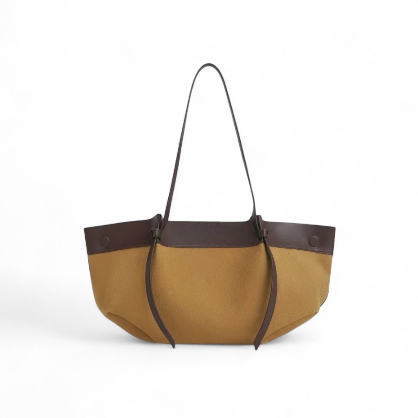 ANAE - Bolso en cuero liso elegante - Amarillo - CARMEN VELVET