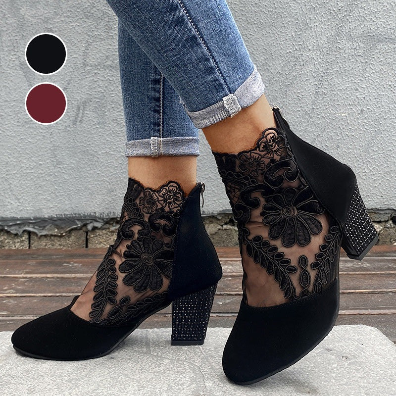 Bruna - Tacones altos de encaje