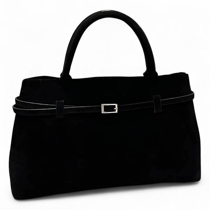 Arne - Bolso Grande elegante en ante - Negro - CARMEN VELVET