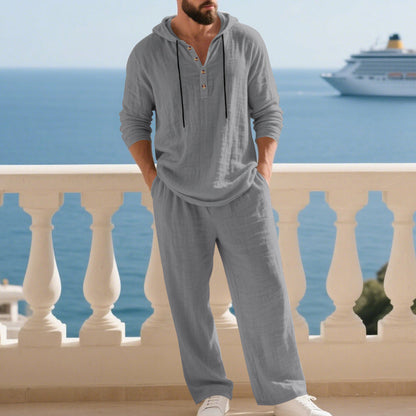 Winston - Conjunto de sudadera con capucha y pantalón de corte relajado