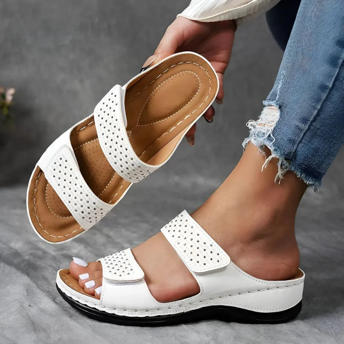 Soraya - Sandalias de confort ergonómico
