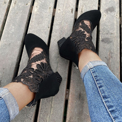 Bruna - Tacones altos de encaje