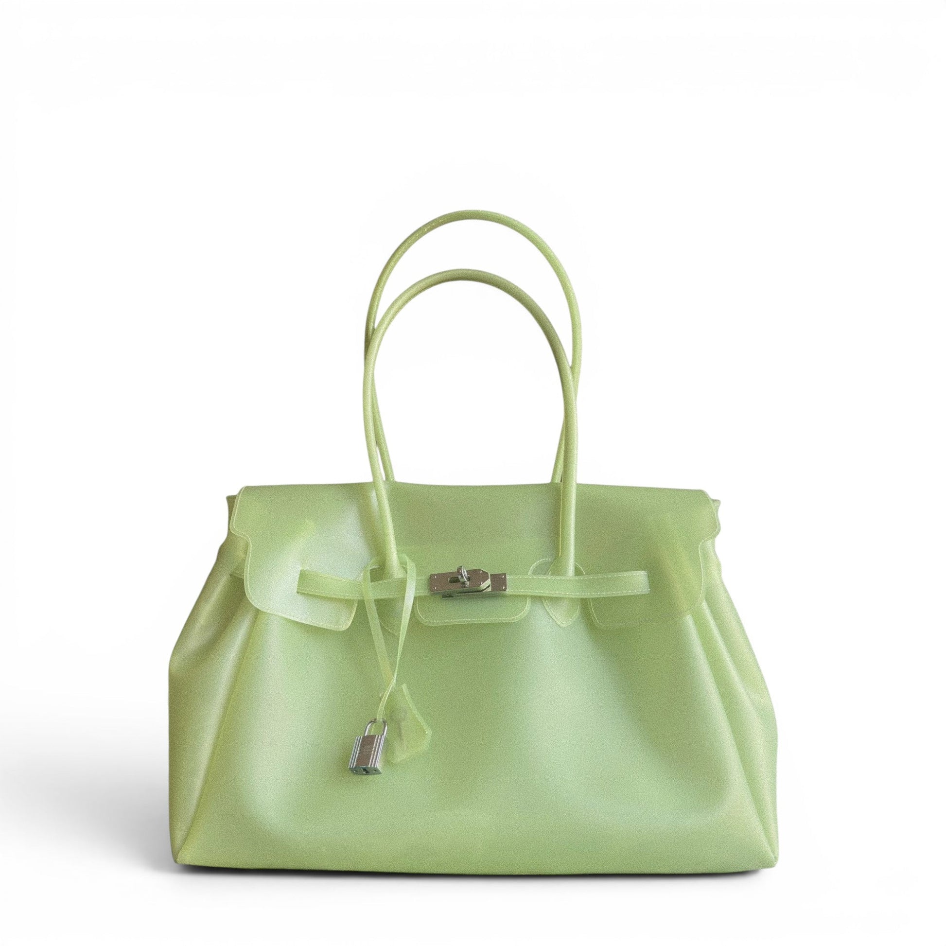 Jelly - Bolso Grande transparente de tendencia - Verde - CARMEN VELVET