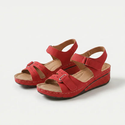 Noa - Sandalias de confort ergonómico con cuña y pisada confortable