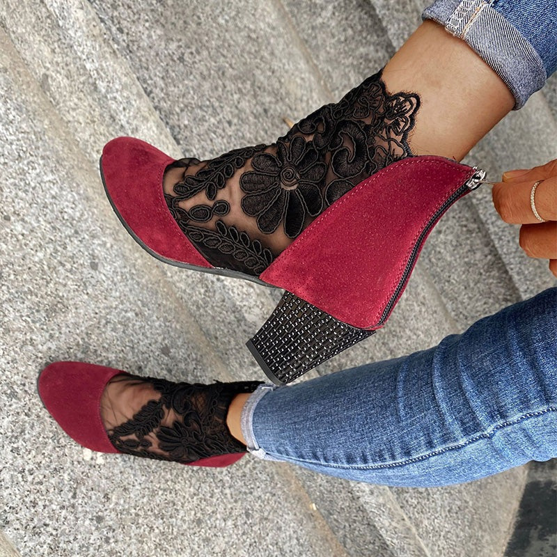Bruna - Tacones altos de encaje