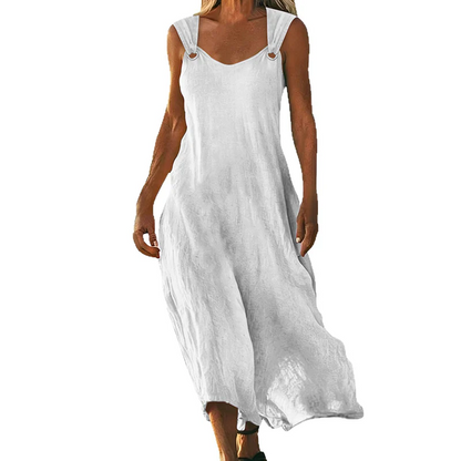 Leila - Vestido largo con tirantes de anillas
