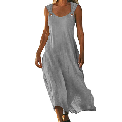 Leila - Vestido largo con tirantes de anillas