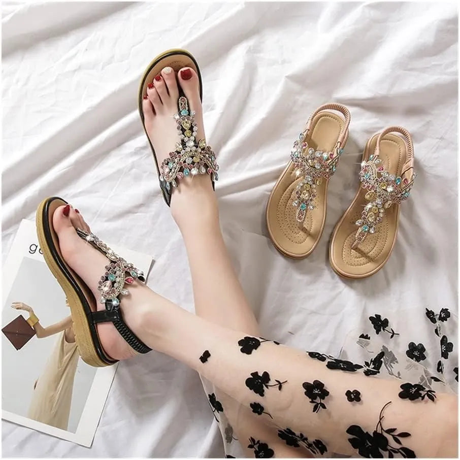 Bianca - Sandalias joya con diseño artesanal