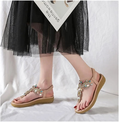 Bianca - Sandalias joya con diseño artesanal