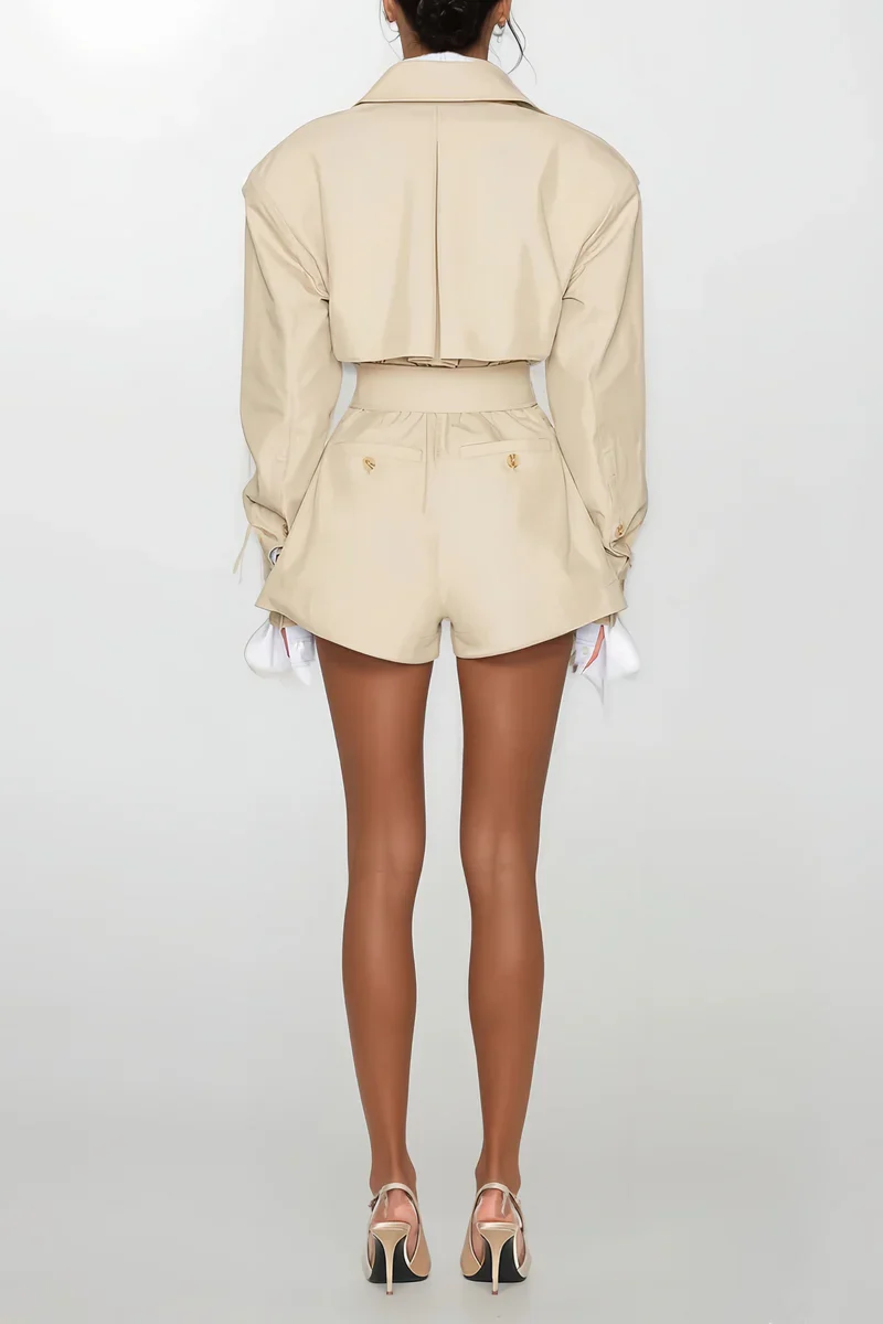 Aitana - Mono estilo gabardina asimétrico