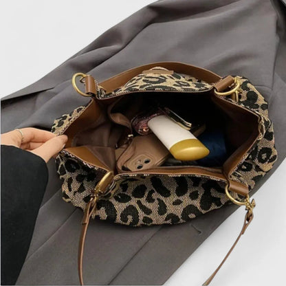 Bruna - Bolso con elegante motivo de leopardo