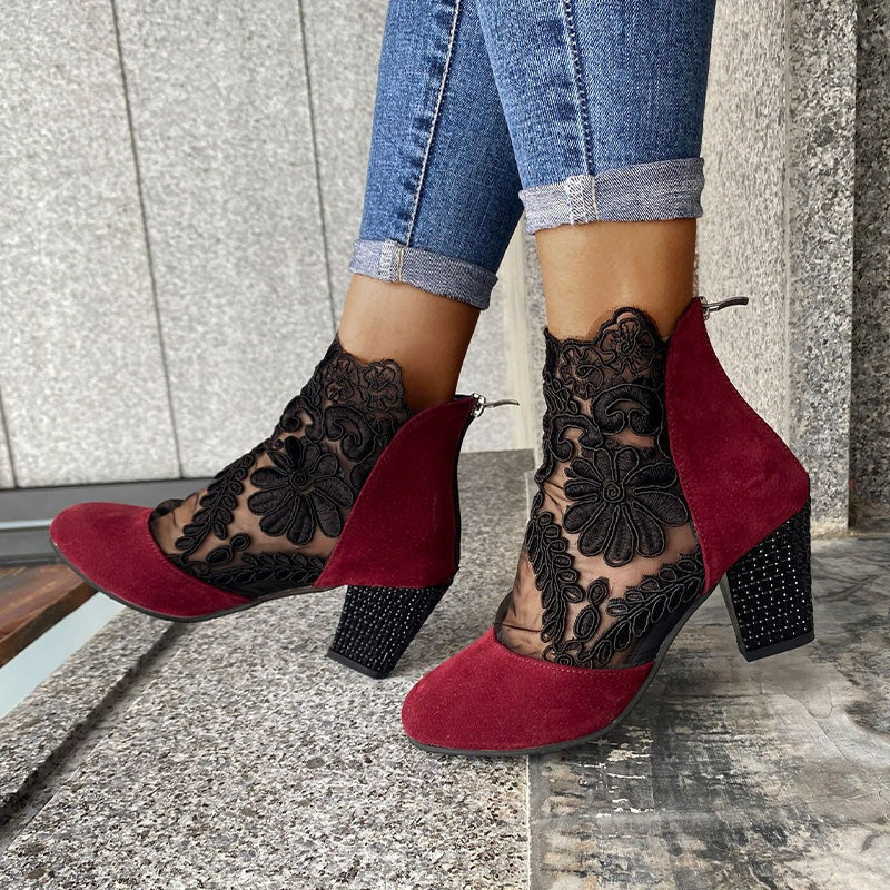 Bruna - Tacones altos de encaje