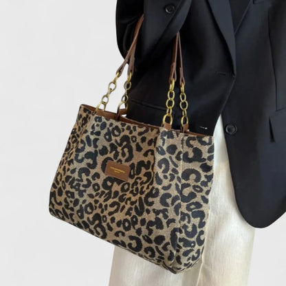 Bruna - Bolso con elegante motivo de leopardo