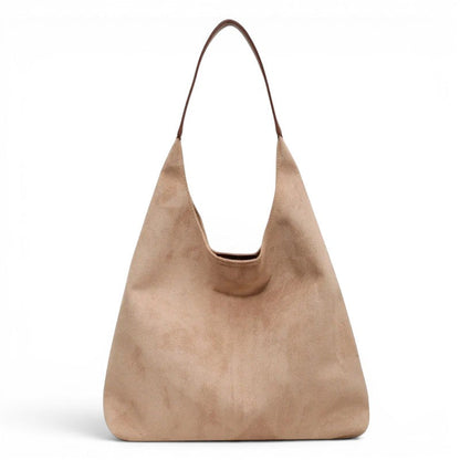 CLEA - Bolso Tote en ante - Beige - CARMEN VELVET