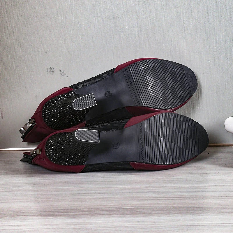 Bruna - Tacones altos de encaje