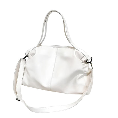 INES - Bolso para el Día a Día de cuero suave - Blanco - CARMEN VELVET