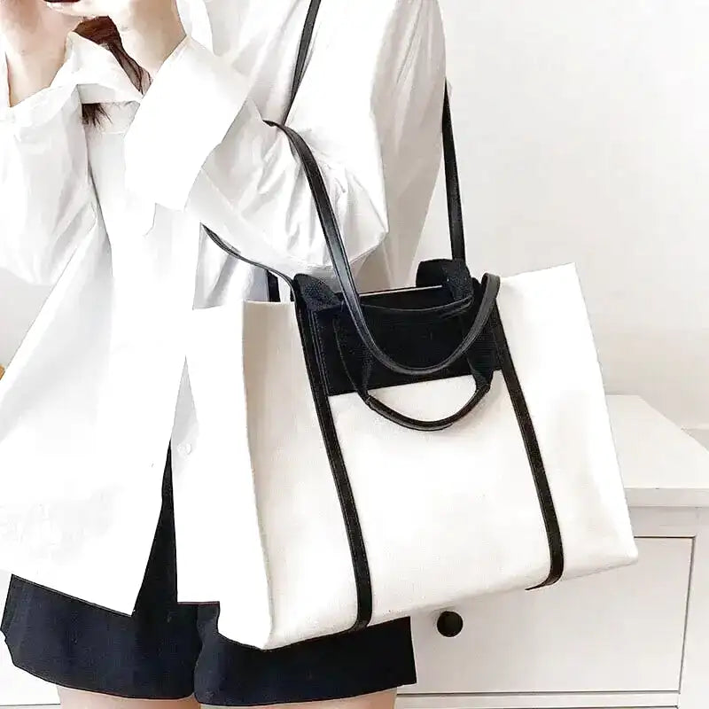 ISABELLE - Bolso Tote en lona bandolera - CARMEN VELVET