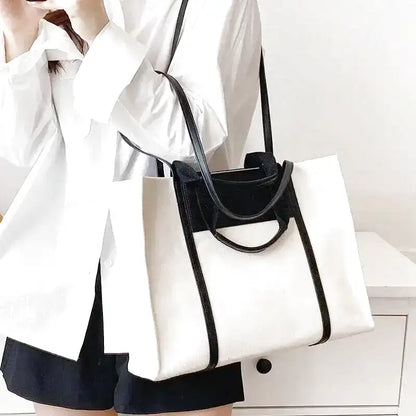 ISABELLE - Bolso Tote en lona bandolera - CARMEN VELVET