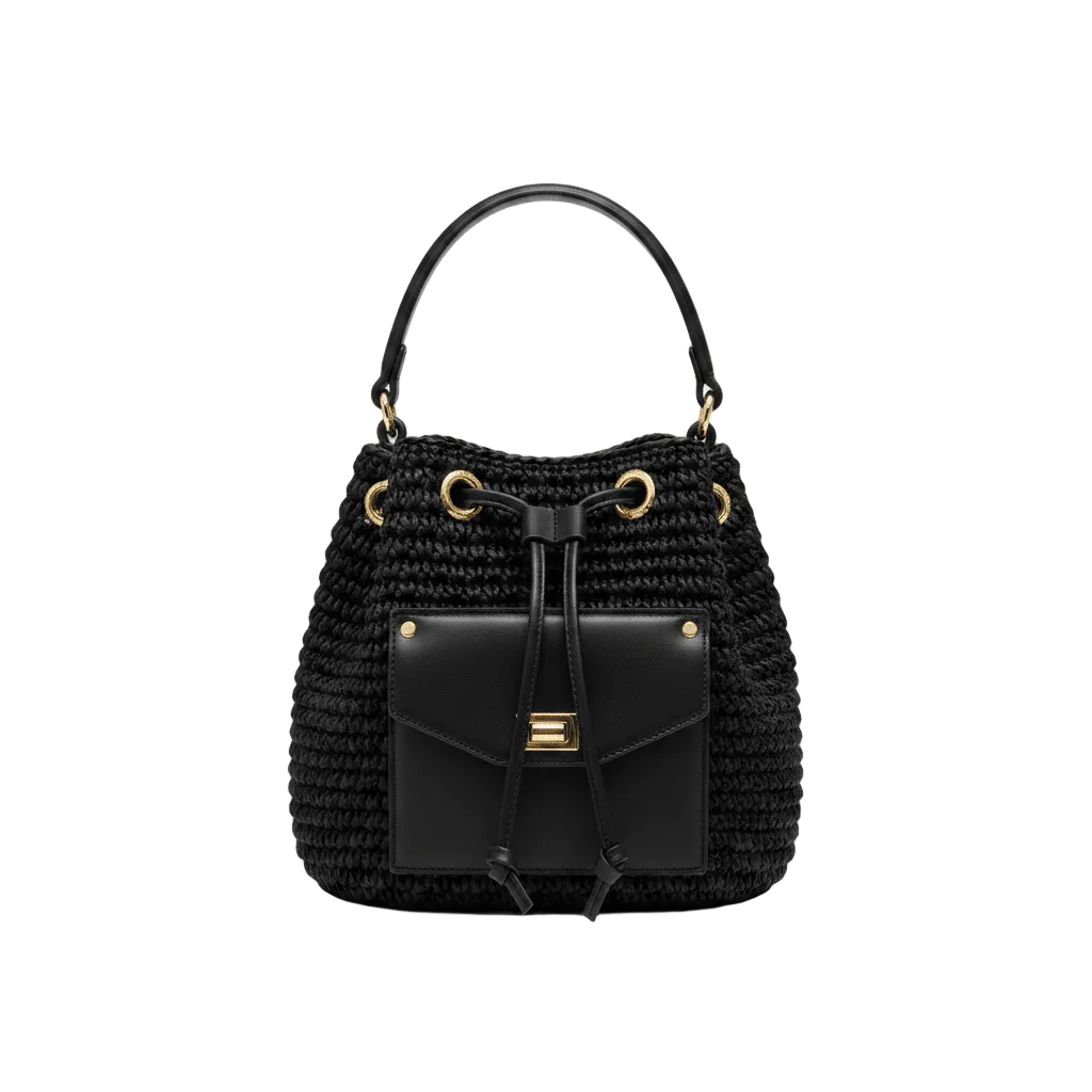 Lía - Sac seau tissé avec poche avant — image 9