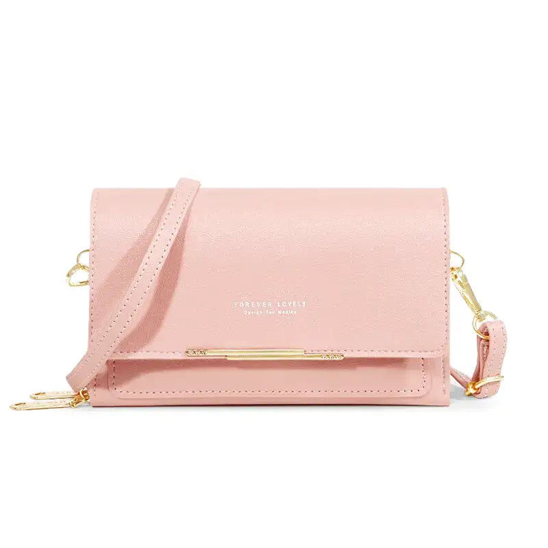 JUANA - Bolso Bandolera con solapa - Rosa - CARMEN VELVET