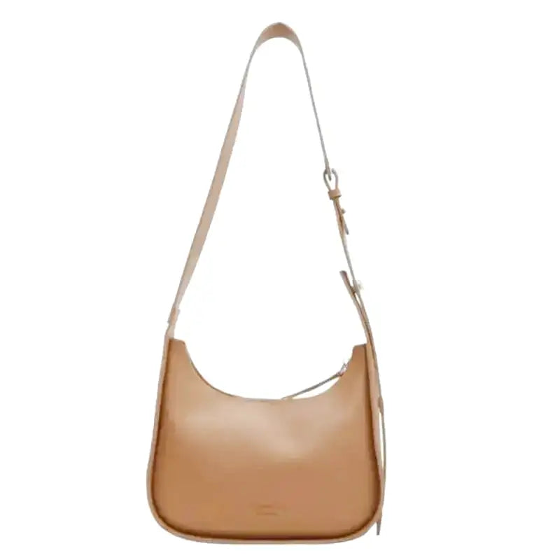 JULIE - Bolso Bandolera en cuero suave - Marrón - CARMEN VELVET
