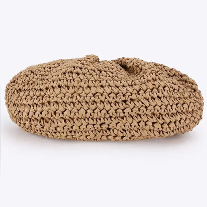 Aitana - Sac en paille avec coquillages et chaîne — image 6