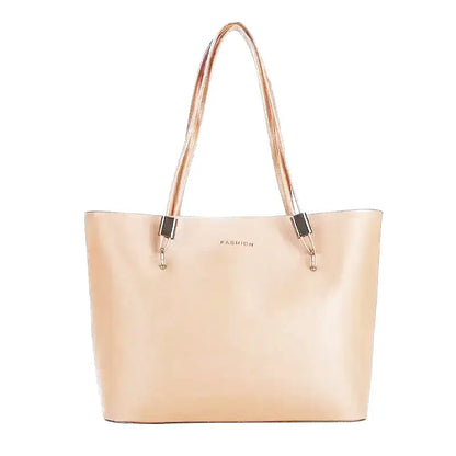 LÉA - Bolso Grande cuero suave tote - Marrón - CARMEN VELVET