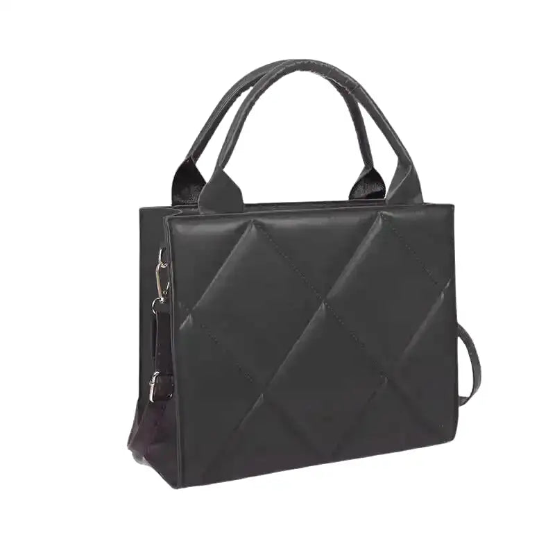LISE - Bolso acolchado bandolera cuero liso - CARMEN VELVET