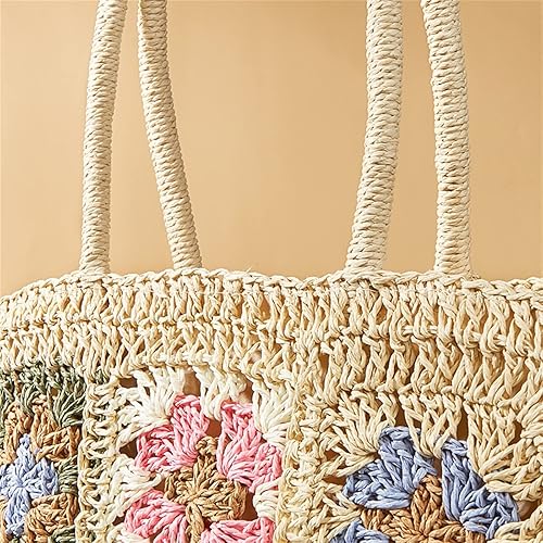 Estrella - Bolso de crochet con cuadros multicolor | CARMEN VELVET