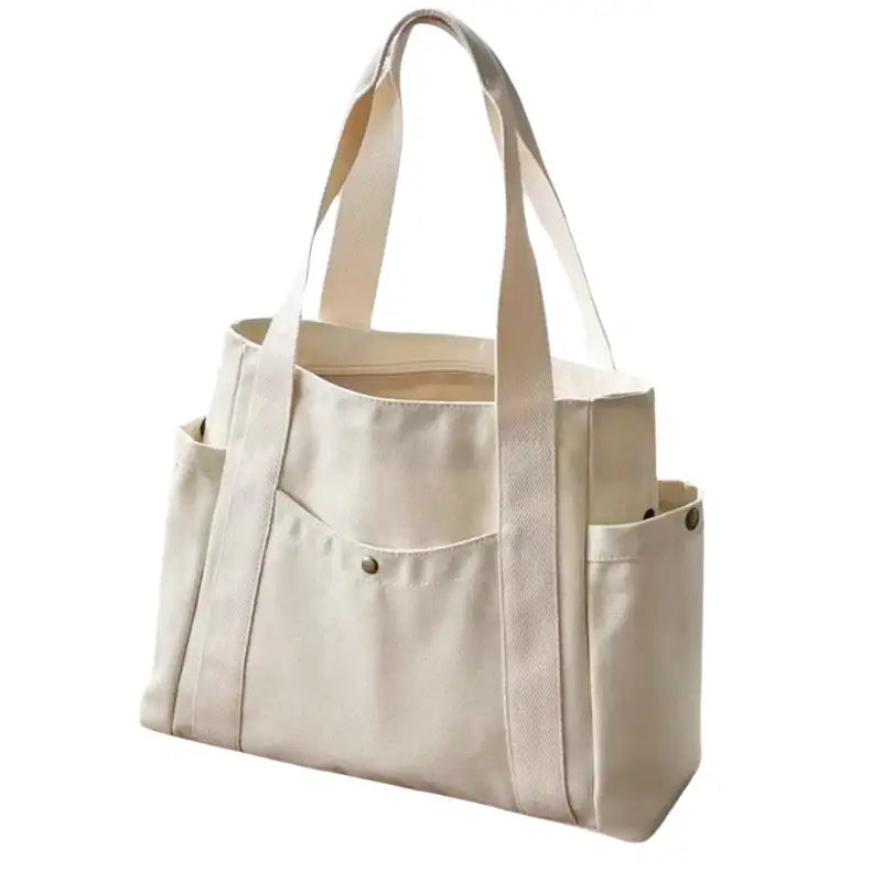 MAFALDA - Bolso para el Día a Día tote en lona - Blanco - CARMEN VELVET