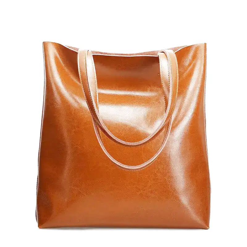 MATIDLE - Bolso para el Día a Día de cuero retro - Marrón - CARMEN VELVET