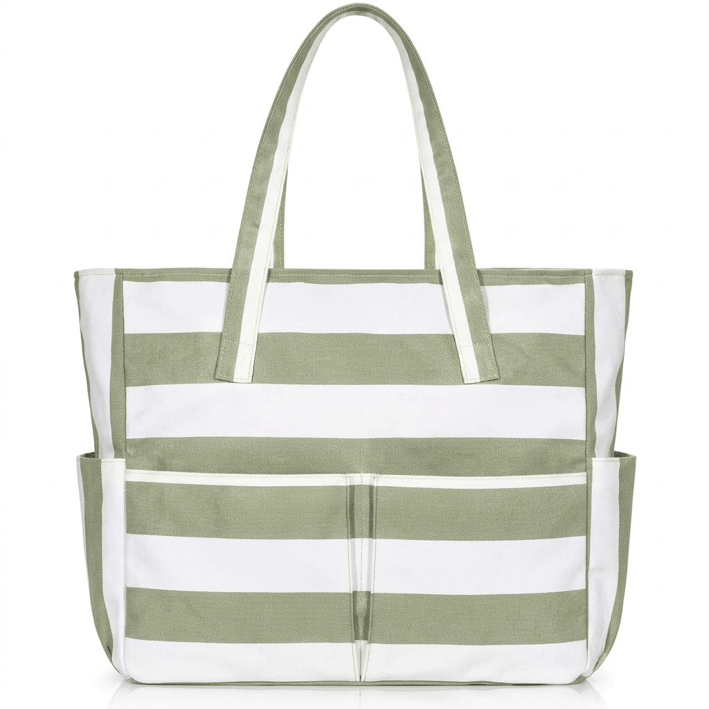 Leire - Bolso de playa transparente con bolsillos | CARMEN VELVET