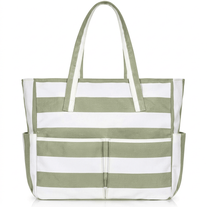 Leire - Bolso de playa transparente con bolsillos | CARMEN VELVET