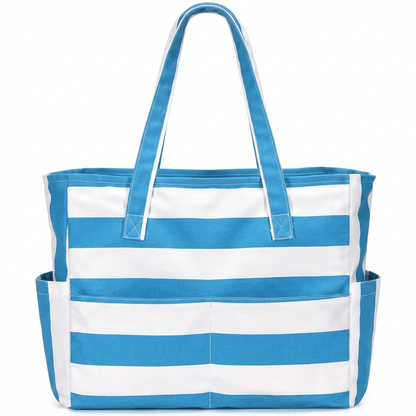 Leire - Bolso de playa transparente con bolsillos | CARMEN VELVET