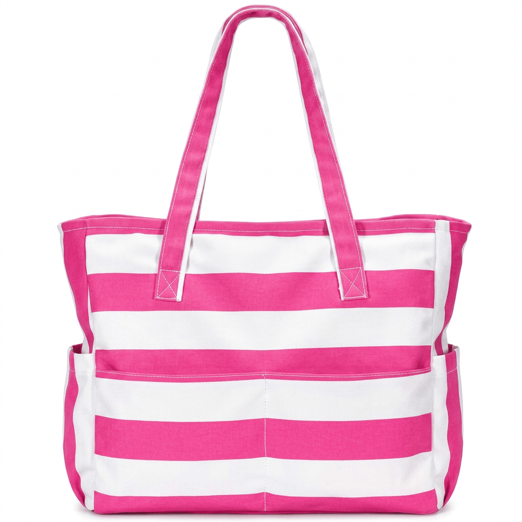 Leire - Bolso de playa transparente con bolsillos | CARMEN VELVET