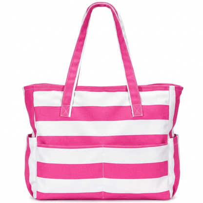 Leire - Bolso de playa transparente con bolsillos | CARMEN VELVET