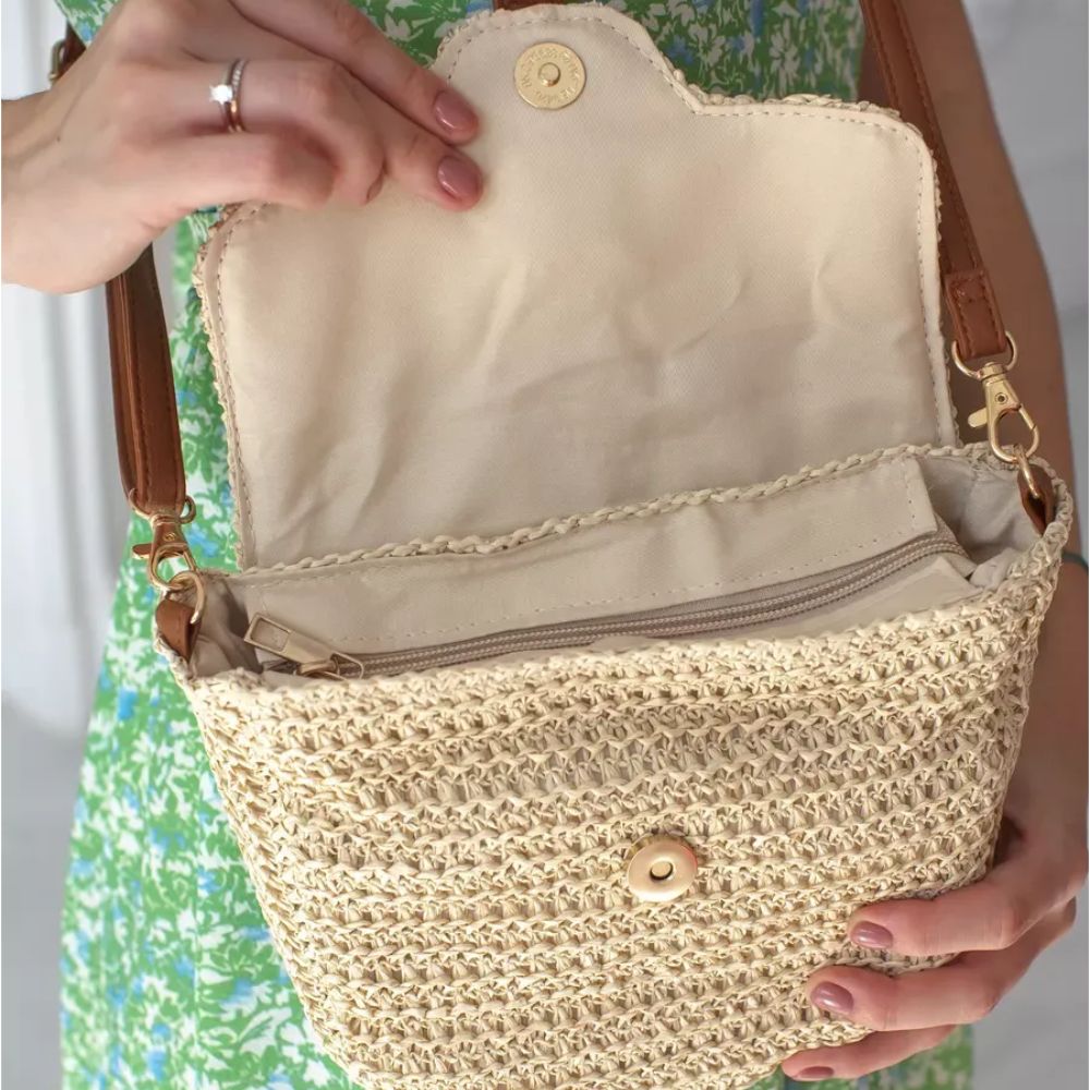 Ainhoa - Bolso bandolera tejido con hebilla | CARMEN VELVET