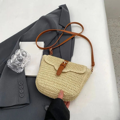 Ainhoa - Bolso bandolera tejido con hebilla | CARMEN VELVET