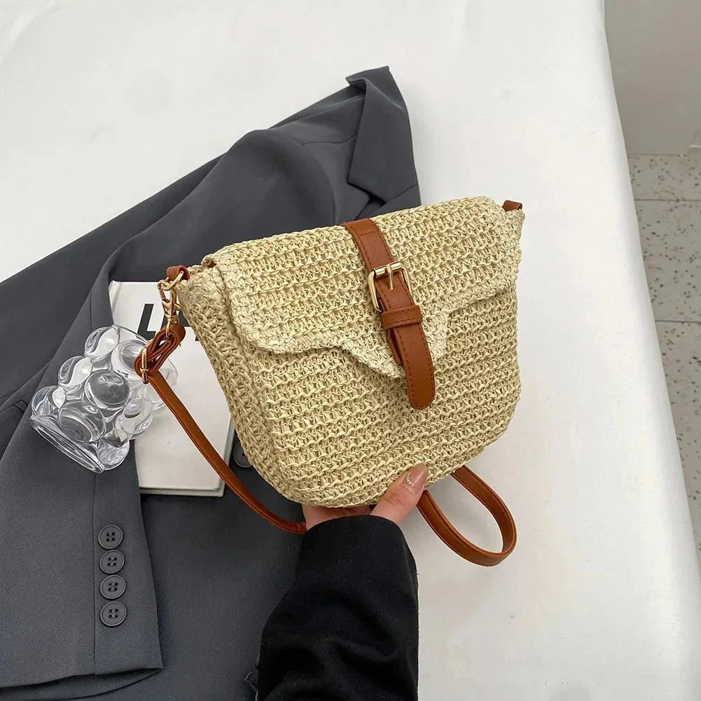 Ainhoa - Bolso bandolera tejido con hebilla | CARMEN VELVET