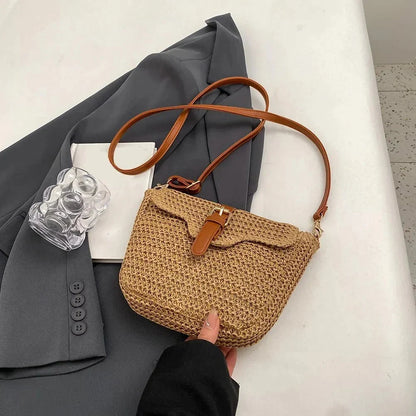 Ainhoa - Bolso bandolera tejido con hebilla | CARMEN VELVET